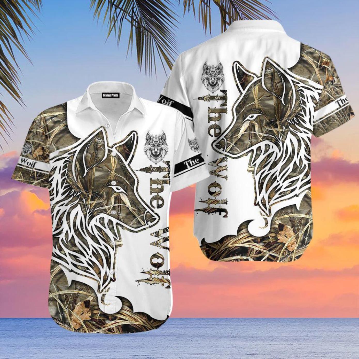 The Wolf Hunting Hawaiian Shirt Product Photo 1