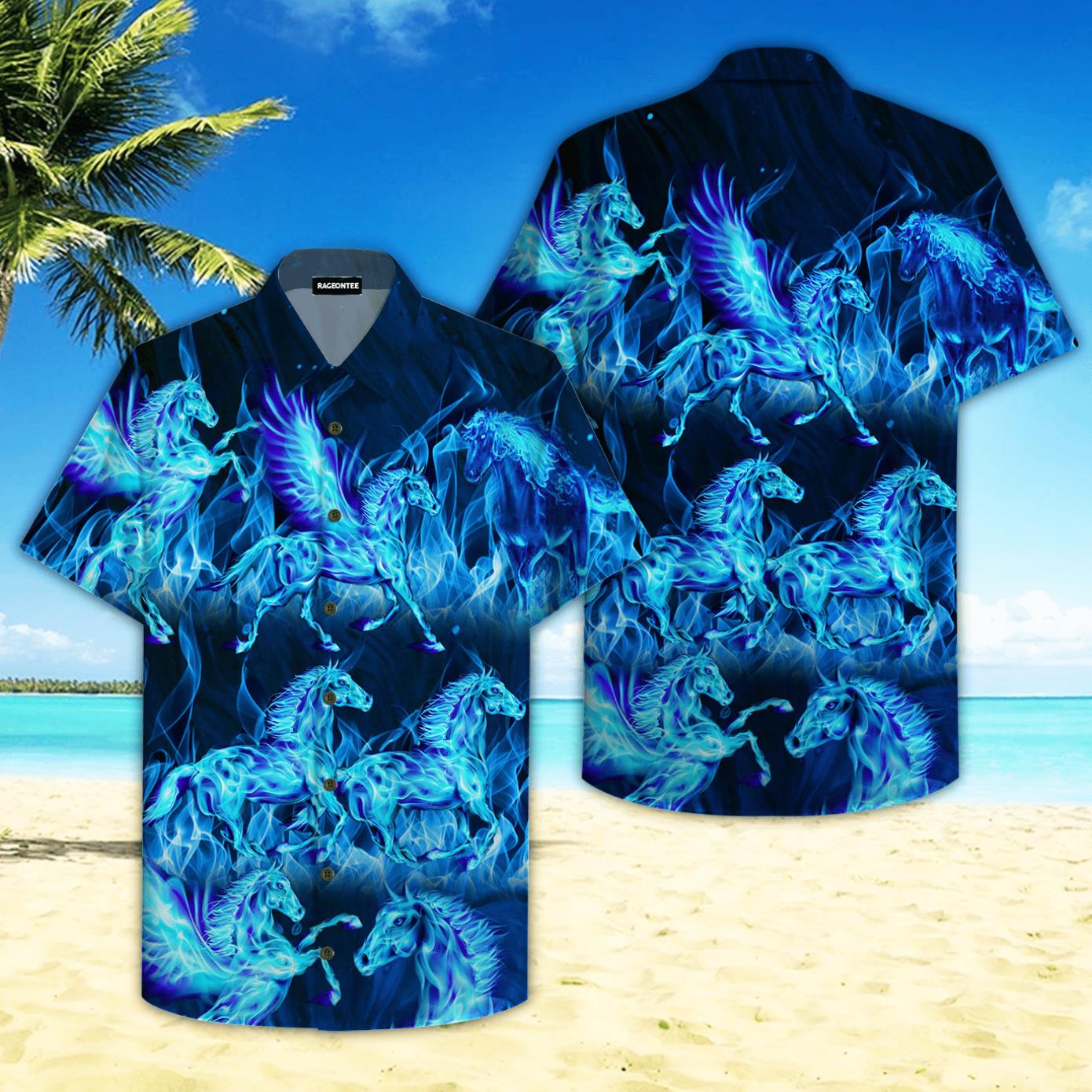 Thunder Water Horse Hawaiian Shirt Product Photo 1