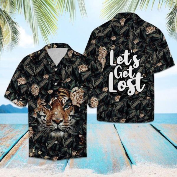 Tiger Lets Get Lost Hawaiian Shirt Product Photo 1